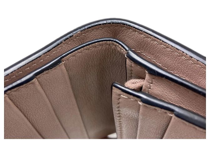 Cartera de cuero bi-fold Rockstud para mujer Valentino Beige - vista 8