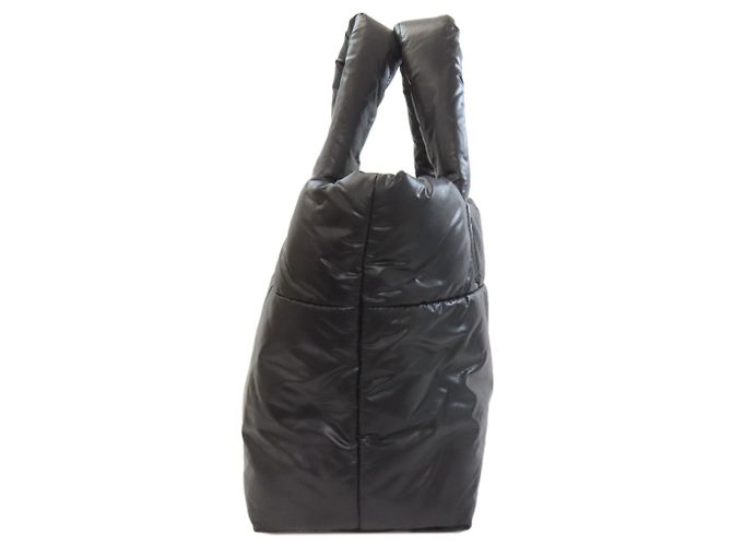 Borsa Tote Chanel Coco Cocoon in nylon nero - vista 3