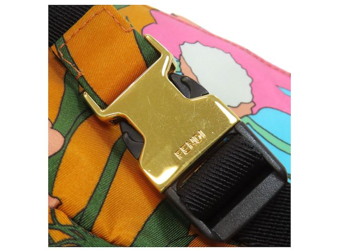 Borsa a tracolla 2-Way Fendi Mamma Bucket Arancione - vista 13