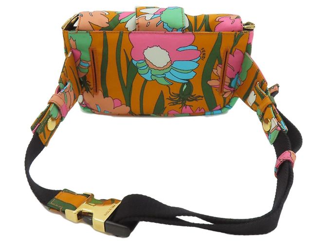 Borsa a tracolla 2-Way Fendi Mamma Bucket Arancione - vista 2