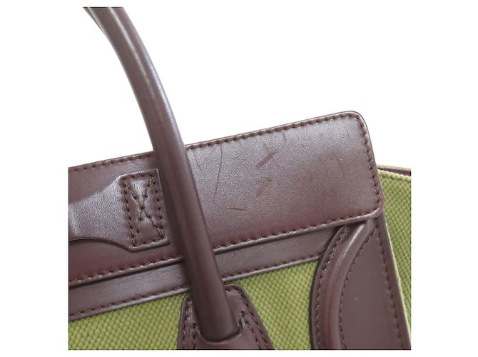 Céline Celine Luggage Micro Handbag Braun Khaki - Ansicht 16