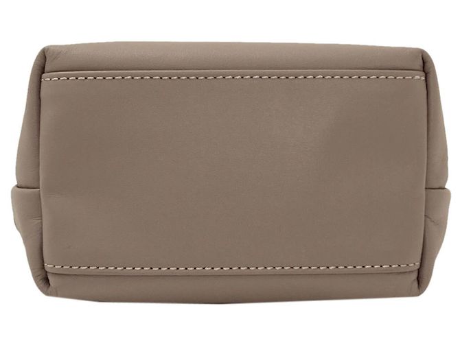 Borsa a mano in pelle Longchamp Le Pliage Extra da donna Marrone - vista 4