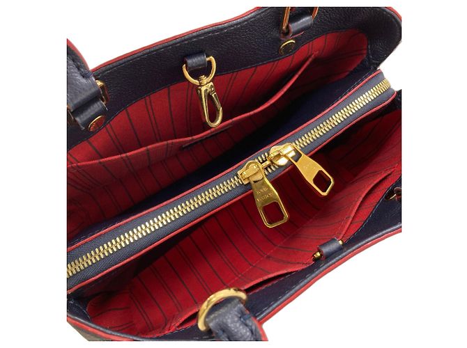 Borsa Louis Vuitton M42747 Montaigne BB Rosso - vista 5