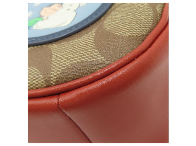 Borsa Tote Coach CE848 Terri Peanuts Collaboration Marrone - vista 14