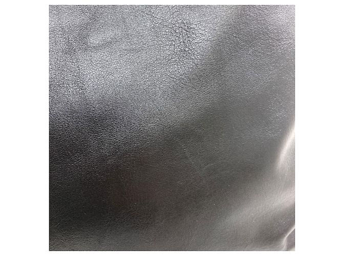 Borsa Tote Chanel Logo Nera in Pelle di Vitello Nero - vista 13
