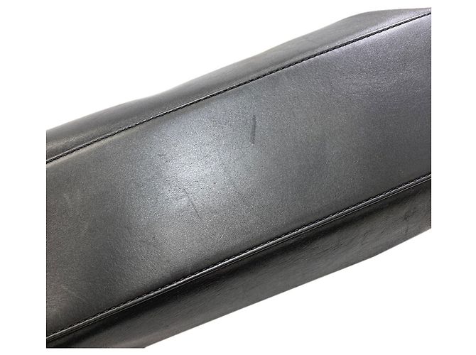 Borsa Tote Chanel Logo Nera in Pelle di Vitello Nero - vista 15