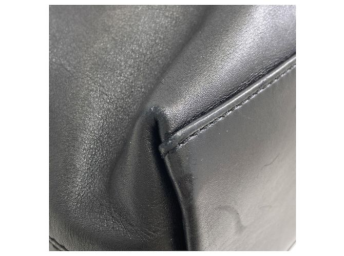 Borsa Tote Chanel Logo Nera in Pelle di Vitello Nero - vista 20
