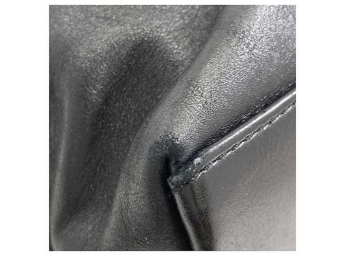 Borsa Tote Chanel Logo Nera in Pelle di Vitello Nero - vista 22