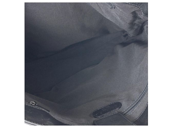 Borsa Tote Chanel Logo Nera in Pelle di Vitello Nero - vista 5
