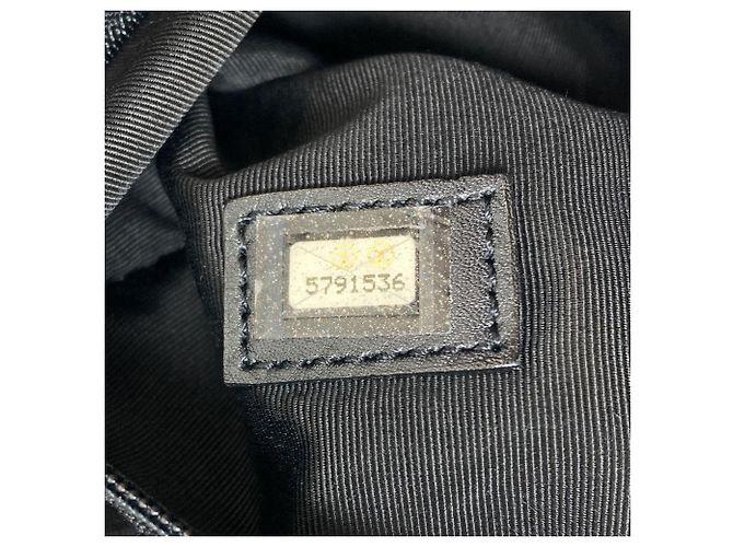 Borsa Tote Chanel Logo Nera in Pelle di Vitello Nero - vista 7