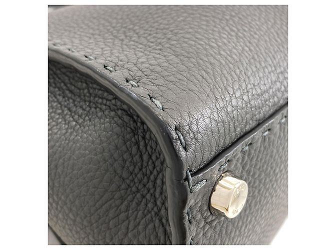 Borsa a 2 vie Fendi Peekaboo Medium Selleria Marrone - vista 27