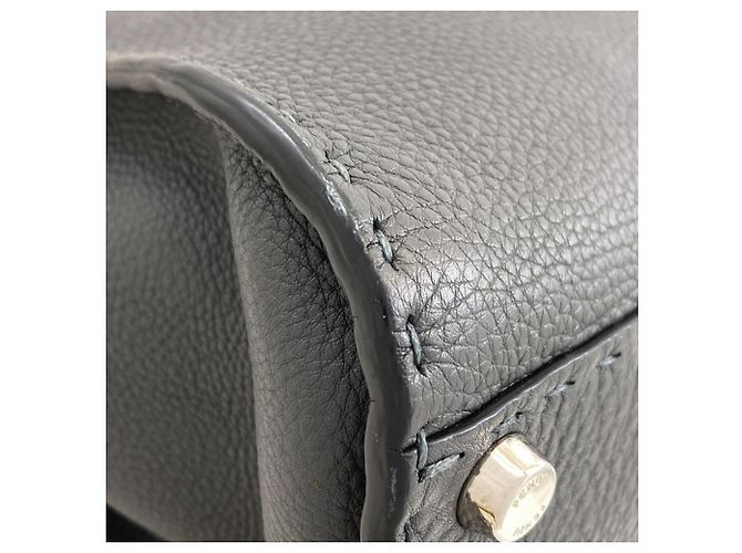 Borsa a 2 vie Fendi Peekaboo Medium Selleria Marrone - vista 29