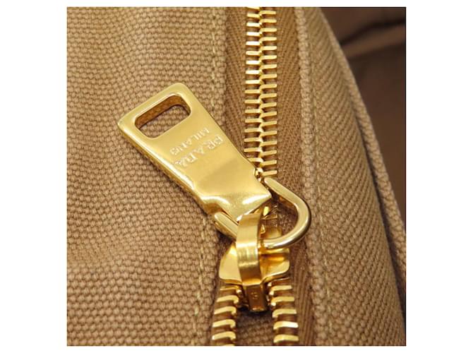 Borsa 2-Way Prada Canapa Mini Marrone - vista 13