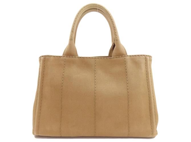 Borsa 2-Way Prada Canapa Mini Marrone - vista 2