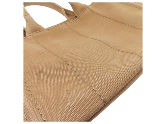 Borsa 2-Way Prada Canapa Mini Marrone - vista 20