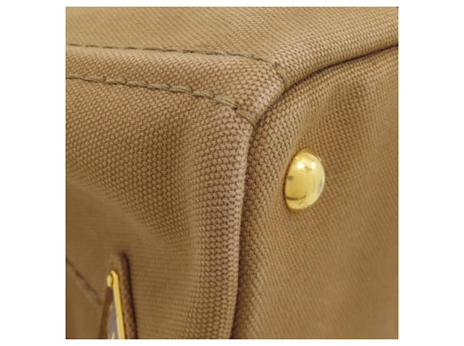 Borsa 2-Way Prada Canapa Mini Marrone - vista 28