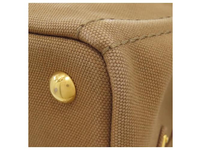 Borsa 2-Way Prada Canapa Mini Marrone - vista 29