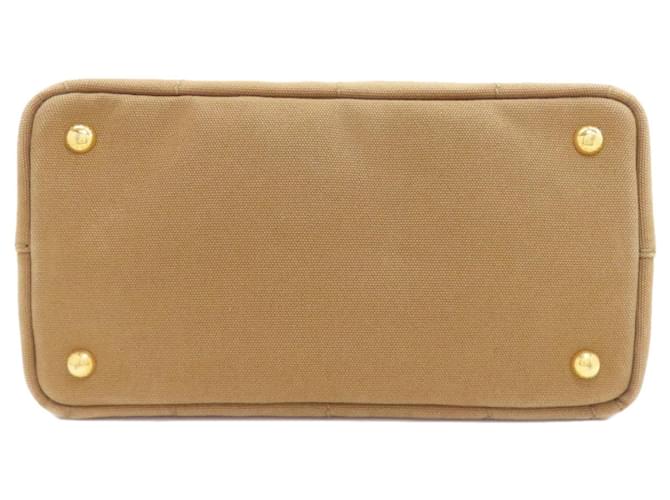 Borsa 2-Way Prada Canapa Mini Marrone - vista 4