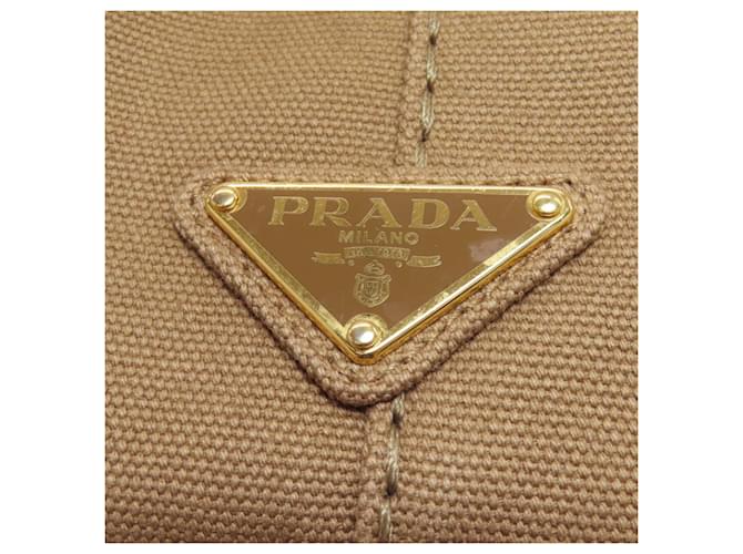 Borsa 2-Way Prada Canapa Mini Marrone - vista 9