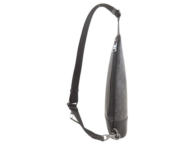 Borsa a tracolla Coach CY801 Dominique Signature Nero - vista 3