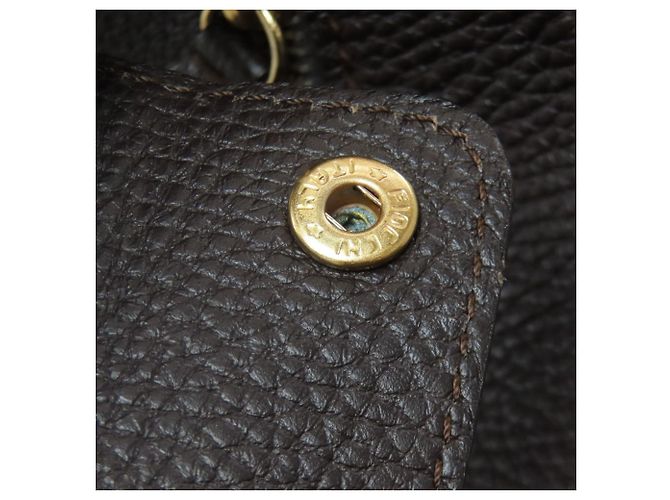 Borsa a mano in pelle con logo Tod's Marrone scuro - vista 14