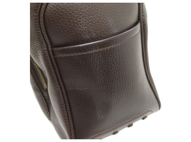 Borsa a mano in pelle con logo Tod's Marrone scuro - vista 15
