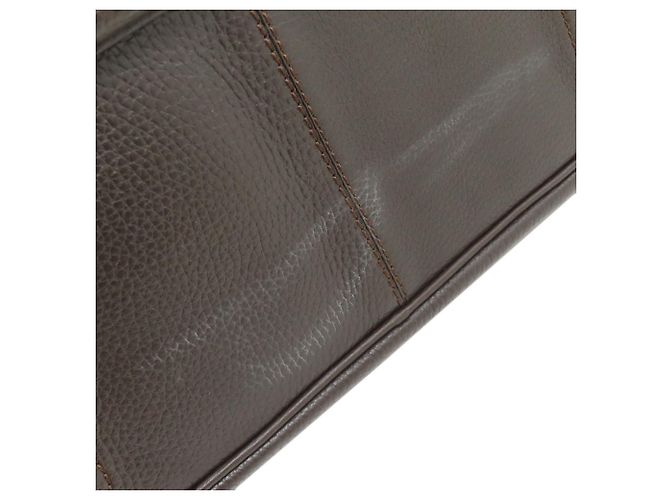 Borsa a mano in pelle con logo Tod's Marrone scuro - vista 17