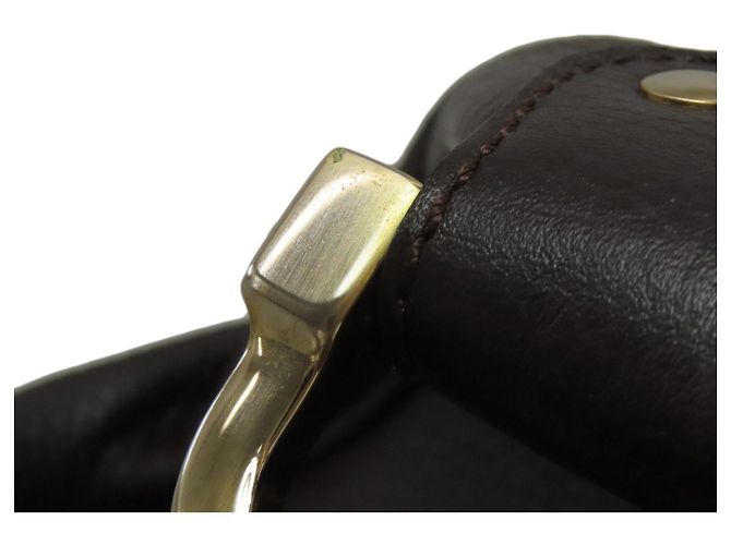Borsa a mano in pelle con logo Tod's Marrone scuro - vista 19
