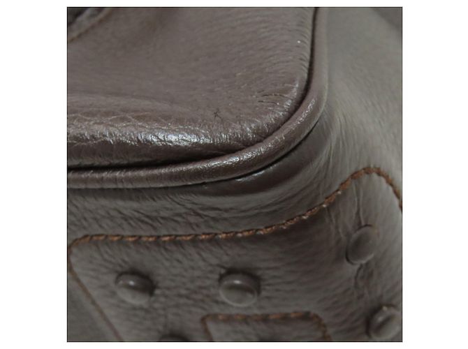 Borsa a mano in pelle con logo Tod's Marrone scuro - vista 21