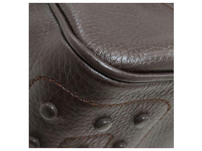 Borsa a mano in pelle con logo Tod's Marrone scuro - vista 22