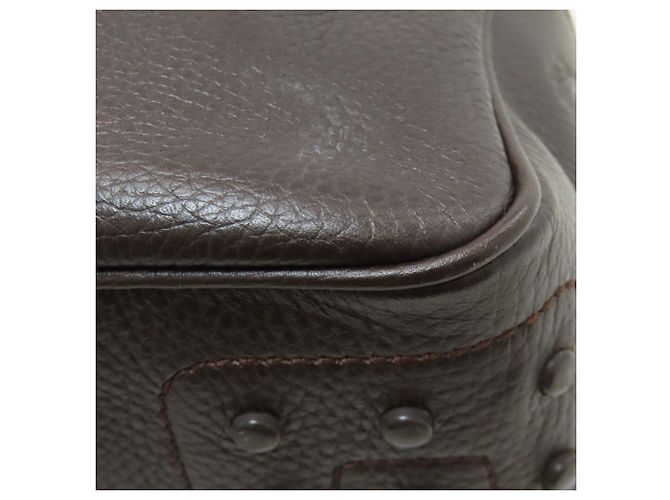 Borsa a mano in pelle con logo Tod's Marrone scuro - vista 23