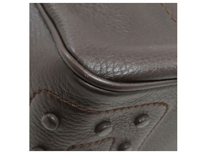 Borsa a mano in pelle con logo Tod's Marrone scuro - vista 24