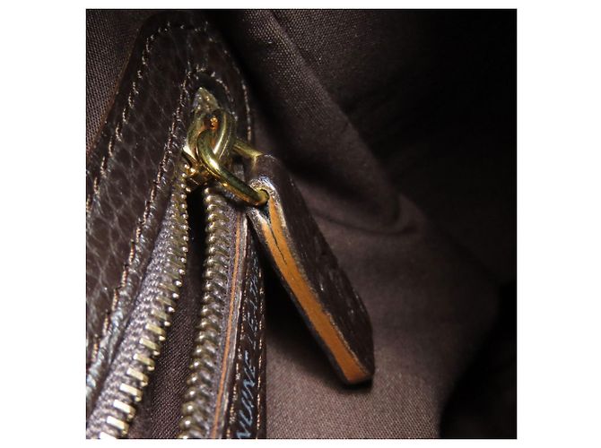 Borsa a mano in pelle con logo Tod's Marrone scuro - vista 8