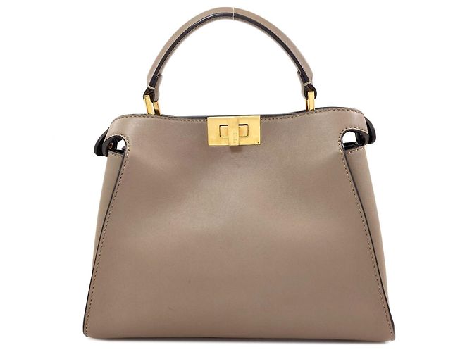 Borsa Fendi Peekaboo Essentially 2-Way Grigio - vista 2