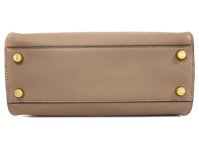 Borsa Fendi Peekaboo Essentially 2-Way Grigio - vista 4