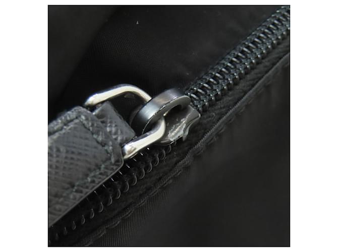 Borsa a tracolla in nylon Prada Nero - vista 11