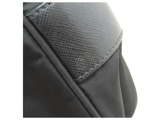 Borsa a tracolla in nylon Prada Nero - vista 18