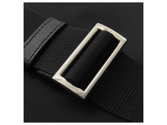 Borsa a tracolla in nylon Prada Nero - vista 21