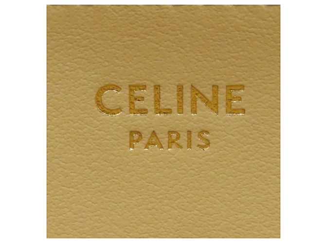 Céline Celine Langer gesteppter Ledergeldbörse mit Rundreißverschluss Braun - Ansicht 6