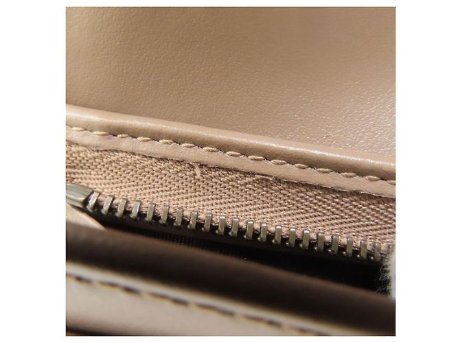Cartera de dos pliegues Gucci GG Marmont Double G Beige - vista 11