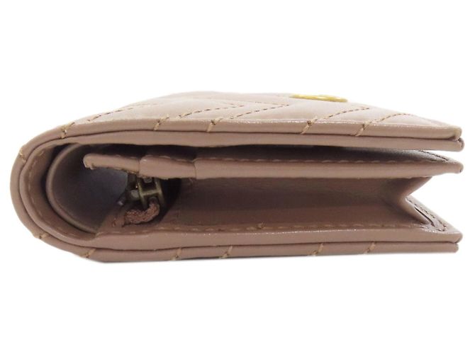 Cartera de dos pliegues Gucci GG Marmont Double G Beige - vista 3