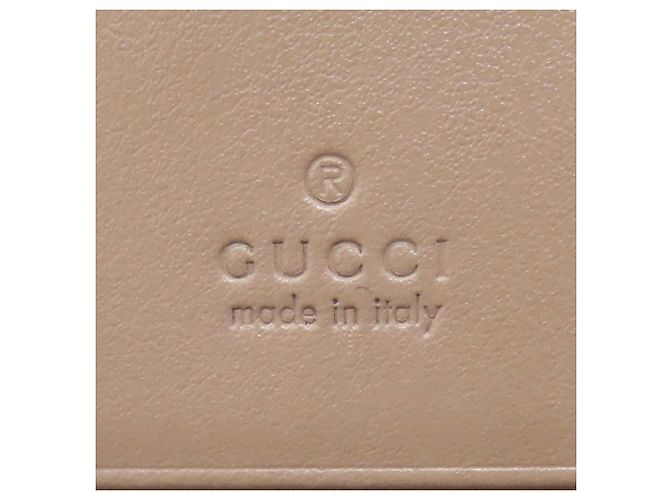 Cartera de dos pliegues Gucci GG Marmont Double G Beige - vista 7