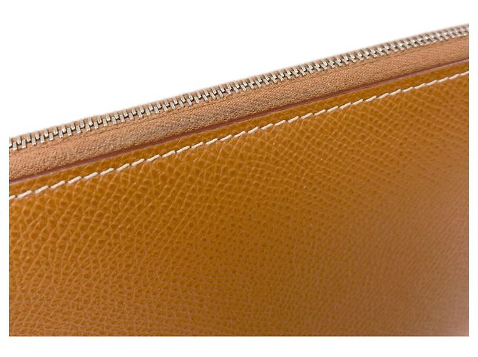 Portafoglio lungo in seta Azap di Hermès D'oro - vista 11