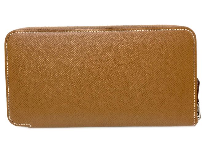 Portafoglio lungo in seta Azap di Hermès D'oro - vista 2
