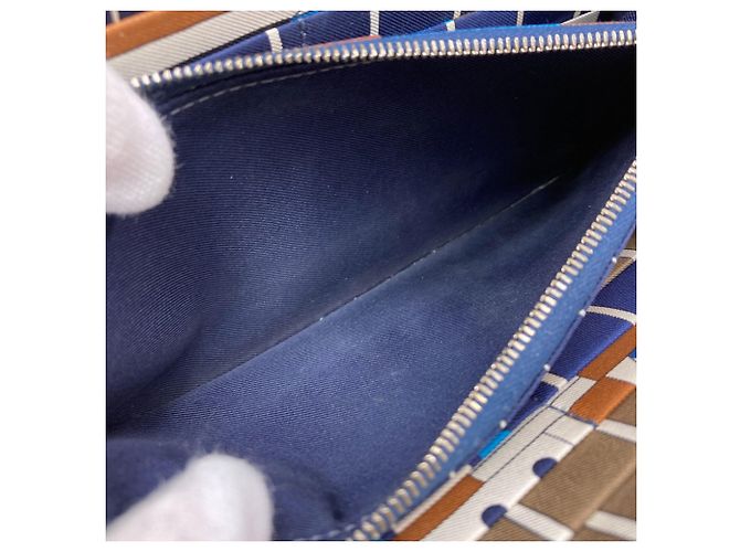 Portafoglio lungo in seta Azap di Hermès D'oro - vista 5