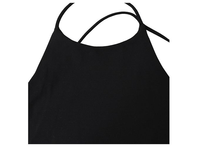 Vestido largo con cuello halter Coralia de The Row en poliamida negra Negro - vista 7