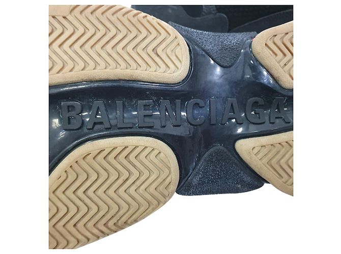 Baskets Triple S Balenciaga en polyester noir - vue 11