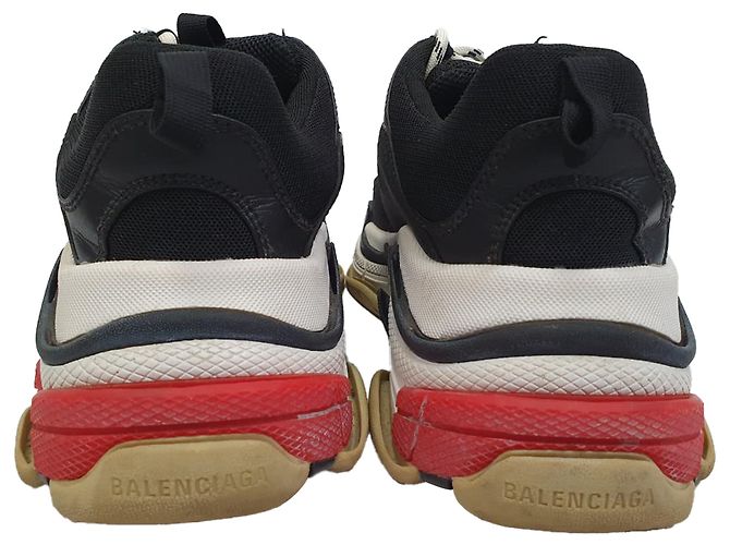 Baskets Triple S Balenciaga en polyester noir - vue 12