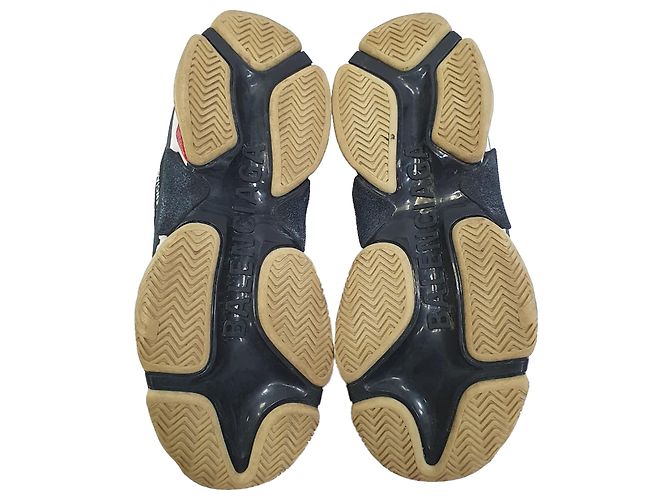 Baskets Triple S Balenciaga en polyester noir - vue 7