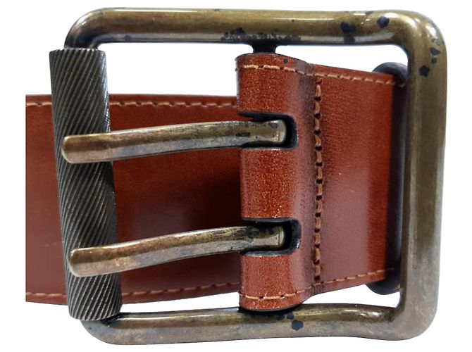 Cinturón Burberry Double Holed en cuero marrón Castaño Roja - vista 6